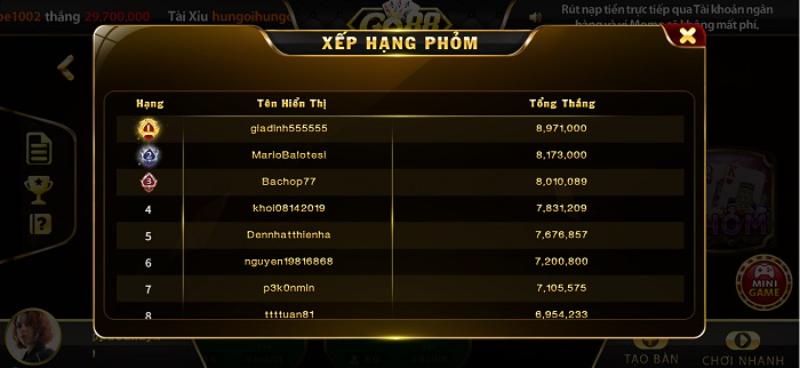 Một số thuật ngữ cơ bản trong game bài Phỏm Go88